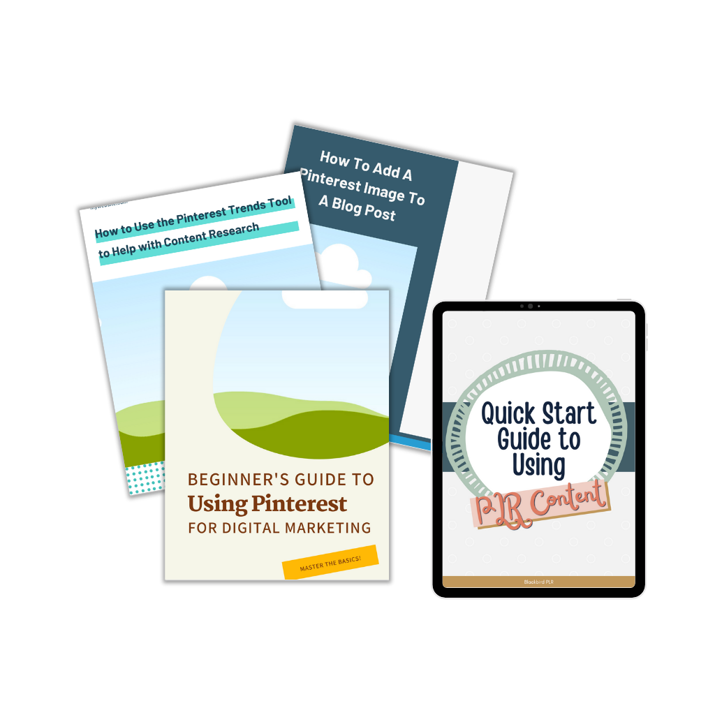 PLR Packs Affiliate Page - Blackbird PLR Content